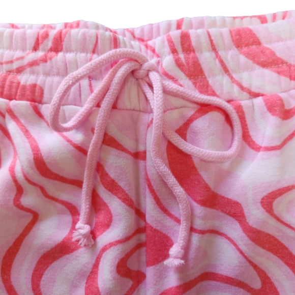 FUNKY ☆ PINK SWIRL ☆ 2-PIECE ☆ LOUNGE / WORKOUT SET ☆ NWT - Picture 6 of 11